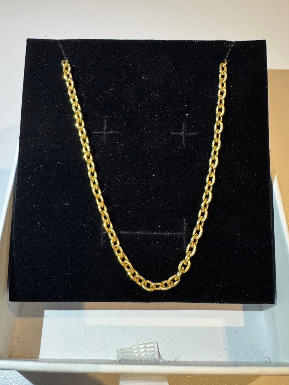 Vintage Gold Link Chain Necklace - Women Jewelry